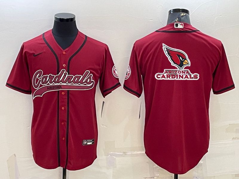 Men Arizona Cardinals Blank Red 2022 Nike Co branded NFL Jerseys->arizona cardinals->NFL Jersey